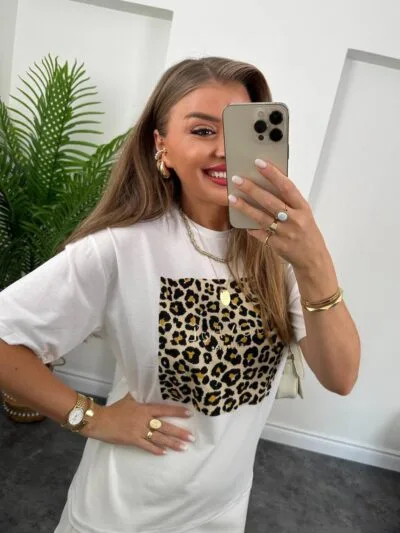 Bolur með hlébarðamynstri